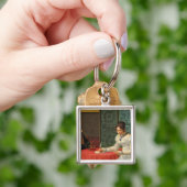 Porte-clés Femme écrivant une lettre (main)