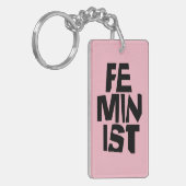 Porte-clés Femme égale imitation de fille féminine féministe (Devant gauche)