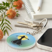 Porte-clés Femme en fleurs (Devant droit)