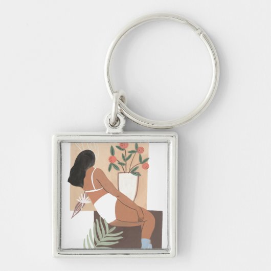 Porte-clés Femme en repos (Devant)