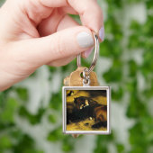 Porte-clés Femme et Cheval (main)