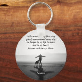 Porte-clés Femme et Chien - Les Seuls au monde (Recto)