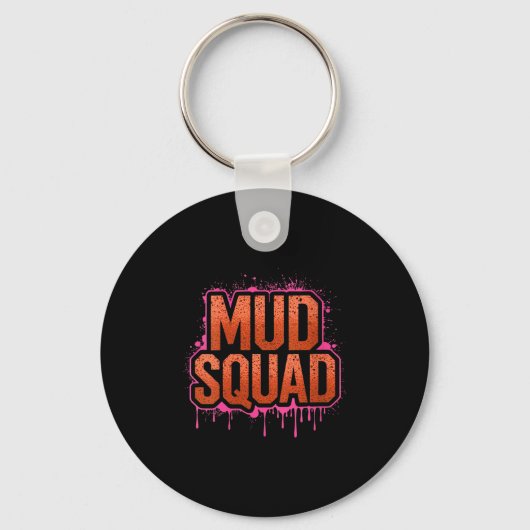 Porte-clés Femme Femme Muddy Mud Run Squad Mudding Courir (Recto)