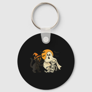 Porte-clés Femme Halloween Vintage Chat Noir Révélateur
