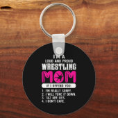 Porte-clés Femme Loud Fier Lutte Maman Lutte Cadeau (Recto)