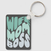Porte-clés Femme, maman, patron (Verso)