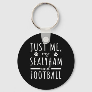 Porte-clés Femme Moi Mon Sealyham Et Maman De Football Drôle 