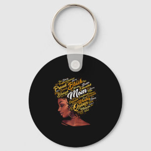 Porte-clés Femme noire maman afro-américaine bonne fête des m