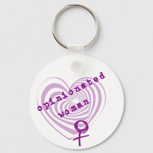 Porte-clés Femme Opinionisée (Recto)