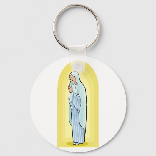 Porte-clés Femme priant Porte - clé religieux (Recto)