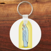Porte-clés Femme priant Porte - clé religieux (Recto)