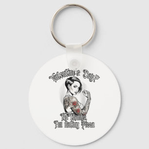 Porte-clés Femme Tatouée Femme Simple Femme Enquêtée Femme Po