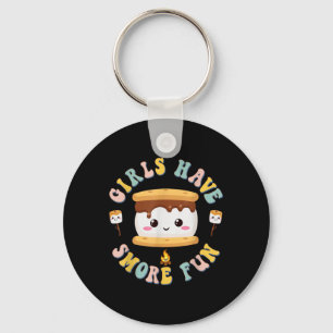 Porte-clés Femmes Camping Kawaii Filles de Smores ont Smore E