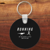 Porte-clés Femmes Courir Avec Motivation Raptor Funny Runner (Recto)