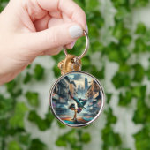 Porte-clés Femmes en action de Breakdancer Silhouette de New (Main)