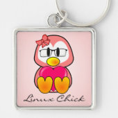 Porte-clés Femmes en informatique d'Open Source (Devant)