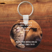 Porte-clés Femmes et chats (Recto)