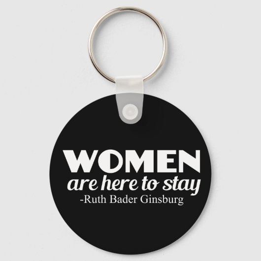 Porte-clés Femmes fortes Ruth Bader Ginsburg Citation féminis (Recto)