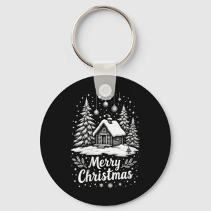 Porte-clés FEMMES Joyeux Maison de Noël Mignonne Famille Matc