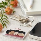 Porte-clés Femmes noires, soeurs amies (Devant Droit)