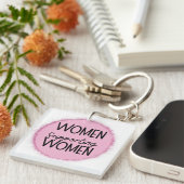 Porte-clés femmes soutenant les femmes (Devant Droit)