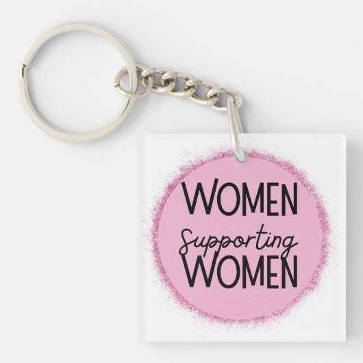 Porte-clés femmes soutenant les femmes (Devant)