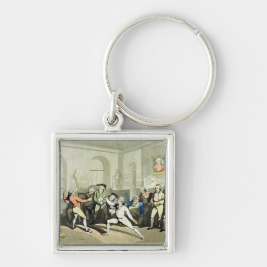 Porte-clés Fencing Academy de M.H Angelo, gravée par Charles (Devant)