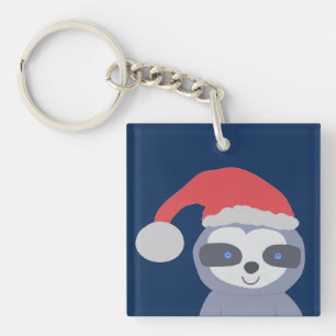 Porte-clés Fente de Noël avec chapeau de Noël
