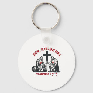 Porte-clés Fer Aiguise Fer Bible Écriture Chrétienne Gym W