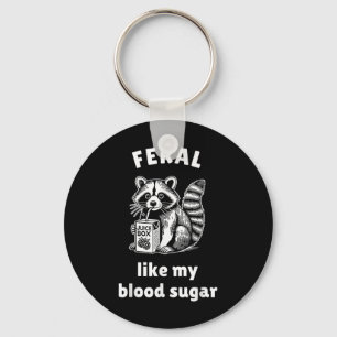 Porte-clés Feral Like My Blood Sugar Diabetes Sensibilisation