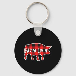 Porte-clés Ferme Livin Cochon Famer Cochon Animaux Animaux An