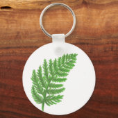 Porte-clés Fermes forestières vertes de forêt de bois fougère (Recto)