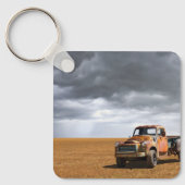 Porte-clés Fermes | Vieux camion en campagne (Recto)