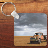 Porte-clés Fermes | Vieux camion en campagne (Recto)