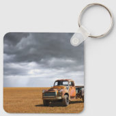Porte-clés Fermes | Vieux camion en campagne (Dos)