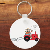 Porte-clés Fermier Sur Un Porte - clé Tracteur (Recto)