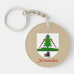 Porte-clés Fernandez Bouclier historique avec drapeau du Mexi