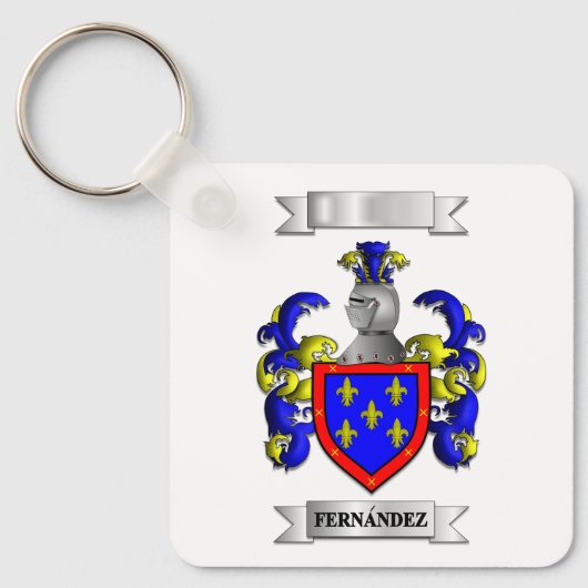 Porte-clés Fernandez Nom et Blason (Recto)