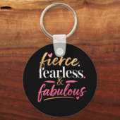 Porte-clés Féroce, intrépide et fabuleux  (Verso)