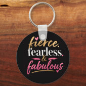 Porte-clés Féroce, intrépide et fabuleux  (Recto)