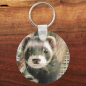 Porte-clés Ferret Cute Sable (Recto)