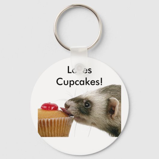 Porte-clés Ferrets Love Cupcakes (Recto)