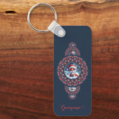 Porte-clés Festif personnalisé Kawaii Fox Ornamental Mandala (Recto)