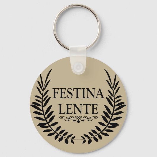 Porte-clés Festina lente (Recto)