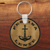 Porte-clés festina lente, phrase latine (Recto)