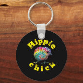 Porte-clés Festival Vibe Hippy Chick Tie Dye Chick (Recto)