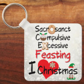 Porte-clés Festive - I Love Christmas (Recto)