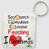 Porte-clés Festive - I Love Christmas (Dos)
