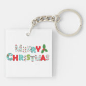 Porte-clés Festive Joyeux Noël | Vacances (Dos)