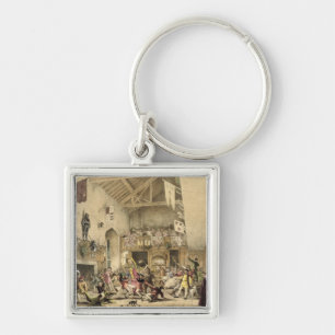 Porte-clés Festivités de douzième nuit dans le grand hall,